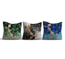 Aberto Design Juego de Cojines HMI-KIR-109 Multicolor (3 piezas)